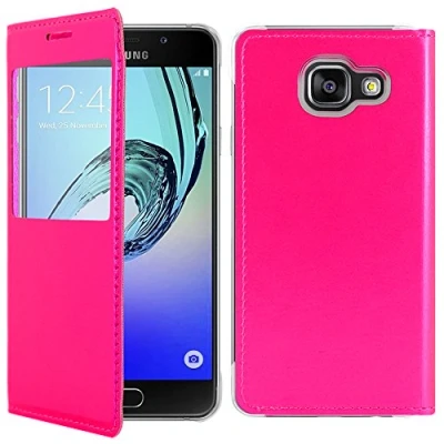 Image de ebestStar Coque Compatible avec Samsung A5 2016 Galaxy SM A510F Etui Slim Housse Portefeuille Fenêtre View, Rose [Appareil: 144.8 x 71 7.3mm, 5.2&#039;&#039;]