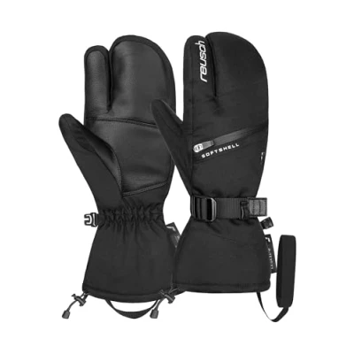 Image de Reusch Demi R TEX® XT Lobster Gants Chauds à 3 Doigts, imperméables, Coupe Vent et Respirants, d&#039;hiver, de Neige, Ski pour Femme
