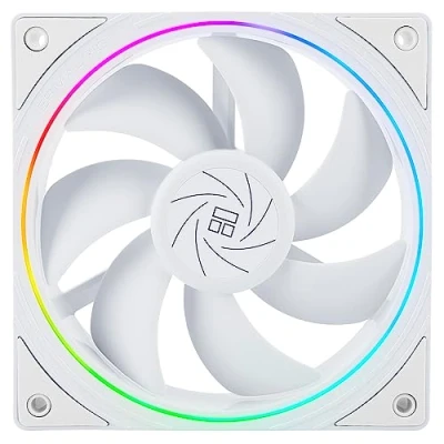 Image de Thermalright TL S12W Ventilateur de processeur PWM Effet lumineux Avec ouverture fine Connecteur 4 broches ARGB Vitesse 1500 tr/min refroidissement PC