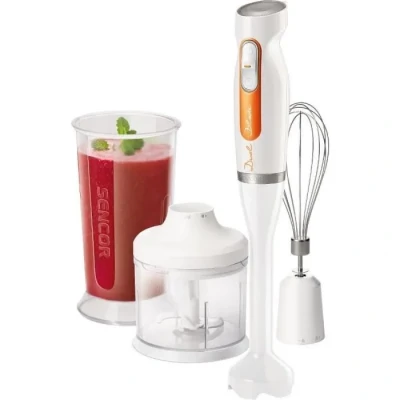 Image de Mixeur à Main SENCOR SHB 4260WH EUE3 avec Hachoir et Fouet Blanc