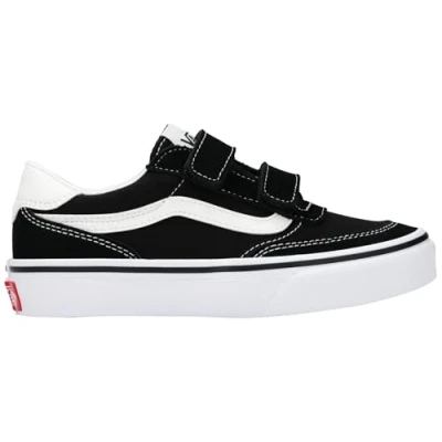 Image de Vans Brooklyn Ls V Basket, Toile en Daim Noir et Blanc, 38 EU