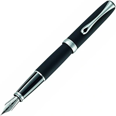 Image de Diplomat Excellence A2 Lapis Black Matt Chrome FP F