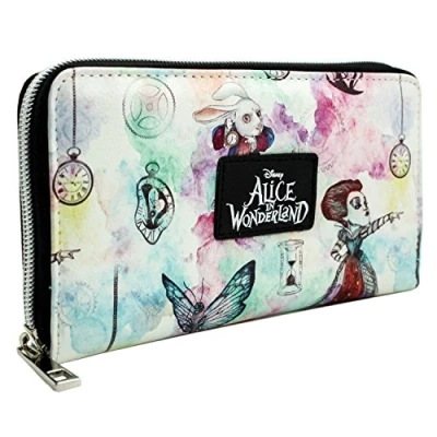 Image de Alice In Wonderland De l&#039;autre côté du Miroir Blanc Portefeuille, Blanc, Taille Unique, Unique