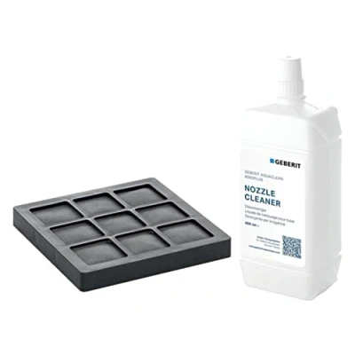 Image de Kit filtre à charbon actif et nettoyant pour buses systèmes de toilettes complets Geberit AquaClean 8000plus