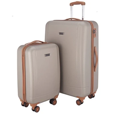 Image de HAUPTSTADTKOFFER Wannsee Set de 2 Valise Bagages Rigide, (S, L), TSA, Champagne