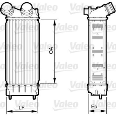 Image de VALEO 818226 Intercooler PEUGEOT: 308 I 3/5 portes, Partner II Van, 3008 I, CITROËN: C4 5 Berlingo II, Picasso 1, DS: DS5