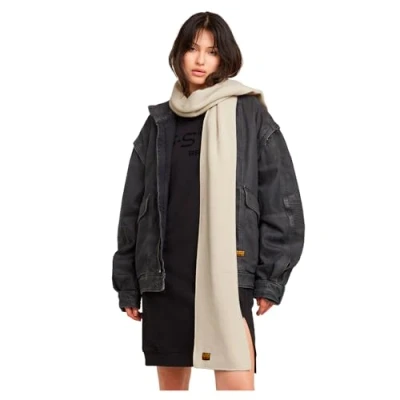 Image de G STAR RAW Effo Écharpe Blanc (whitebait D17793 C754 1603), taille unique, unique