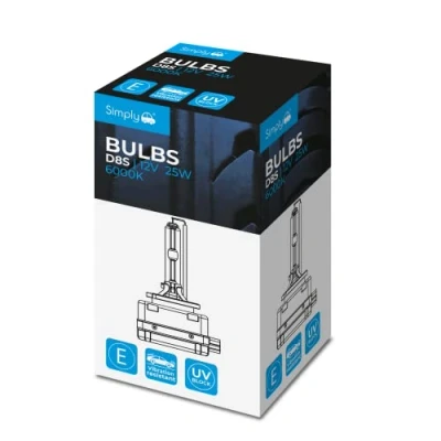 Image de Simply D8S Ampoule de décharge gaz xénon 12 V 25 W E MARKED pour phares véhicule Base PK32d 1 Compatible avec Citroën DS3, Ford Mustang, Kia Forte, Tesla Model S