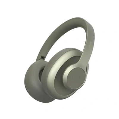 Image de Fresh &#039;n Rebel Clam Ace Casque Bluetooth Supra Auriculaire avec Réduction de Bruit Active Hybride, sans Fil, 60h d&#039;autonomie, Microphone ENC, Charge Rapide, du Vent (Vert)