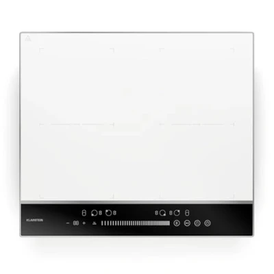 Image de Klarstein Table de cuisson à induction 60 cm Zone flexibles Plaque Affichage LED 7200 W Blanc