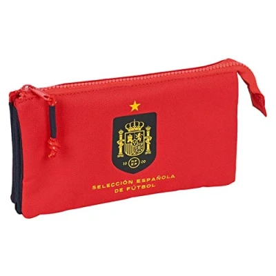 Image de Trousse à crayons SAFTA RFEF Rouge Bleu 22 x 12 3 cm Zippée
