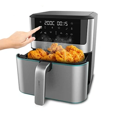 Image de Cecotec Friteuse sans Huile de 8 L Cecofry Supreme 8000. Air Fryer 1800 W, 10 Menus, Technologie Perfect Cook, Température Réglable 30ºC 200ºC, Commande Tactile