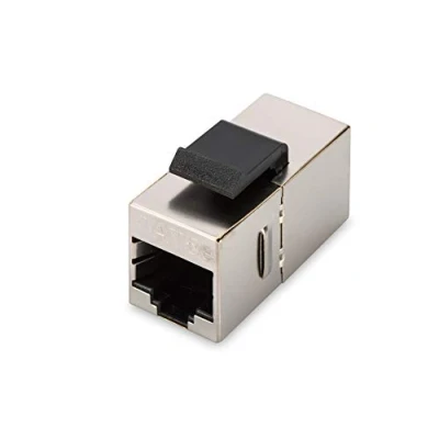 Image de Module DIGITUS Keystone, connecteur Cat 5e, 2x prise RJ45 (8P8C), pour panneau de brassage modulaire, blindé à 360.