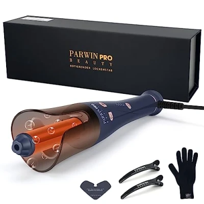 Image de PARWIN PRO BEAUTY Boucleur A Cheveux Automatique 32mm Fer À Friser Rotatif 360, Système Innovant Pour Les Boucles, 4 Températures Réglables, Signal Sonore De 7s