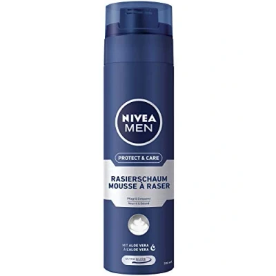 Image de 3x Mousse à raser Nivea Men Protect &amp; Care 200ml chaque