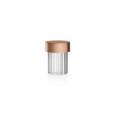 Image de Flos Last Order Fluted Portable Lampe de Table Polished Brass