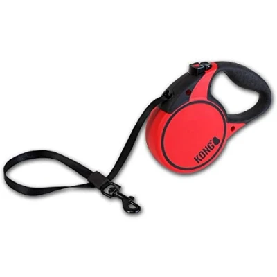 Image de KONG Laisse Rétractable/gps Terrain 5 Cm Rouge