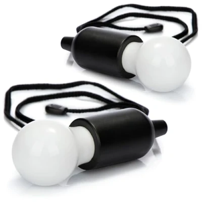 Image de com four® 2X LED Lampe pendante avec Interrupteur Ampoule à Piles câble (02 pièces Cordon Noir)