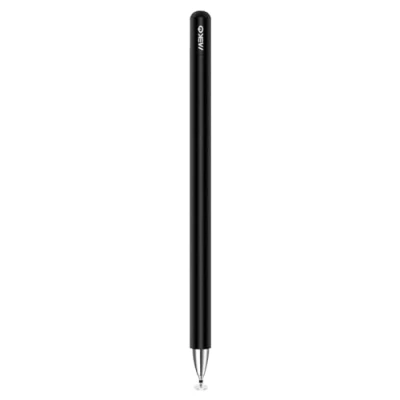 Image de MEKO Stylet Universel 2 en 1, pour Tablette avec Capuchon Magnétique et Pointe de Remplacement, 100% Compatible Toutes Les tablettes tactiles iPhone iPad Huawei etc (Noir)