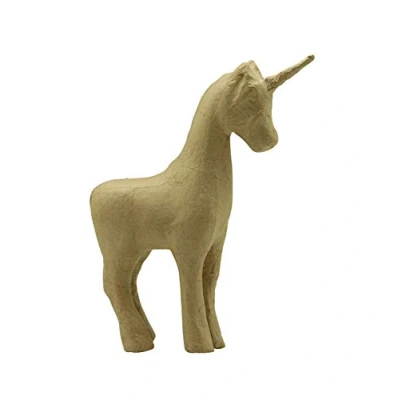 Image de Décopatch SA168O Un support en papier brun mâché 16x6x21 cm, Licorne