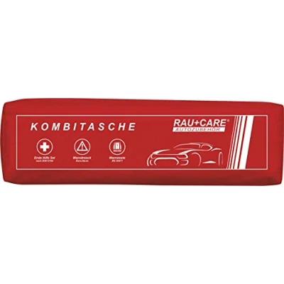Image de RAU EH0008 Trio Sac Multifonctions pour Premiers Secours Selon DIN13164 avec Triangle de signalisation ECE et Gilet sécurité EN20471 Rouge