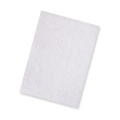 Image de PAVO A4 Cuir Grain Couverture Blanc (Lot de 100)