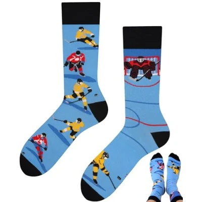 Image de TODO Chaussettes à motifs amusants, multicolores, pour exprimer sa joie de vivre, 39 42