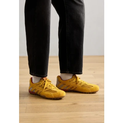 Image de Geox Snake Original Baskets basses, Homme, Taille: 45, Ochre Cuir et textile