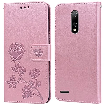 Image de PKQTOP Coque pour Ulefone Note 8P/Note 8 Housse,Fonction de Support,Fente Carte,Silicone TPU,Flip Étui Case 8P(5.5&quot;)