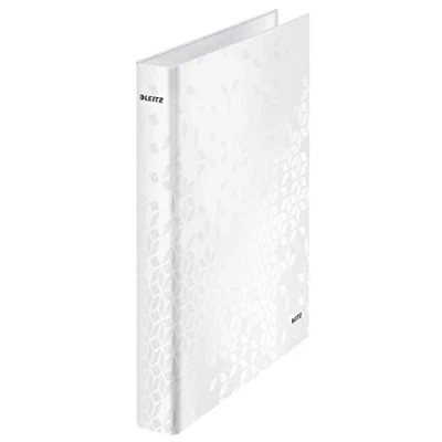 Image de Leitz Classeur 2 Anneaux, Capacité 230 Maxi Feuilles, WOW, Dos 40 mm, 42410001 A4, Blanc