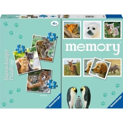 Image de Ravensburger Multipack Memory + 3 Puzzles, 20984 2, Blanc