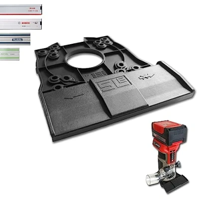 Image de SLE Adaptateur de rail guidage professionnel pour Einhell TP ET 18 Li/TP RO Set Makita/Bosch/Festool/Mafell