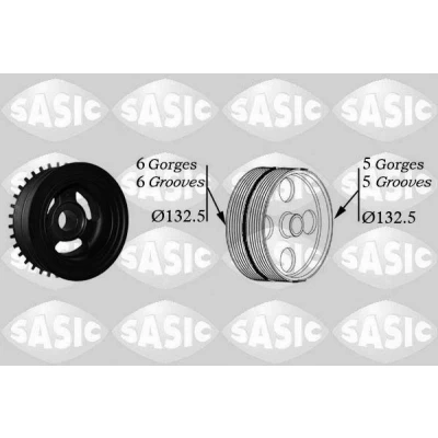 Image de SASIC 2156068 Poulie Damper FORD: Focus 2, C Max, VOLVO: C30, S40 II, V50