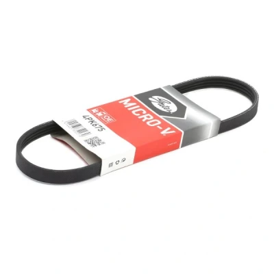 Image de GATES Micro V 4PK675 Courroie Poly 675 4 Polyester, EPDM (éthylène propylène diène caoutchouc) FIAT: Punto I 3/5 portes, Cinquecento