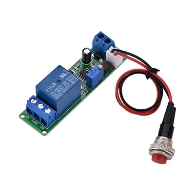 Image de module de minuterie, Délai temporisation réglable DC 12V Désactiver la du Relais temporisé 1 10sec Haute précision, stable et fiable