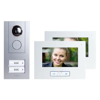 Image de M E Vistus VD ALU 6720 S Video Türsprechanlage Set 7, 2 Familienhaus, silber (41176)