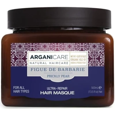 Image de Arganicare Gamme Figue de Barbarie MASQUE MAGNIFICIENCE Hydrate &amp; Renforce intensement Effet Brillant Haute Protection Tous types cheveux 500mL