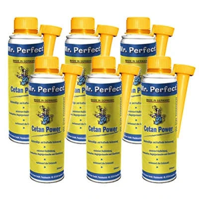 Image de Mr. Perfect® Cetan Power Additive, 6 x 250 ML Additif de Carburant Booster pour Moteurs Diesel