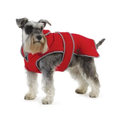 Image de Ancol Muddy Paws Stormguard Coat with Fleece Lining Red (Size: Small)