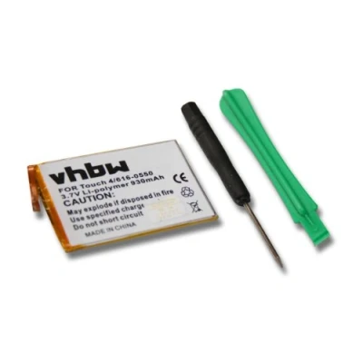 Image de vhbw Batterie Compatible avec Apple iPod Touch 4th Generation, A1367 Lecteur de Musique MP3 (930mAh, 3,7V, Li polymère)