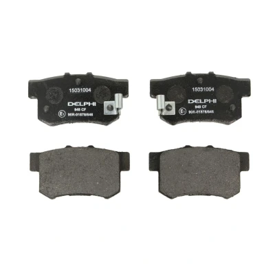 Image de DELPHI LP948 Jeu de plaquettes frein avec indicateur d&#039;usure sans tôle anti bruit accessoires HONDA: CIVIC 7 Hatchback, 6 Hatchback