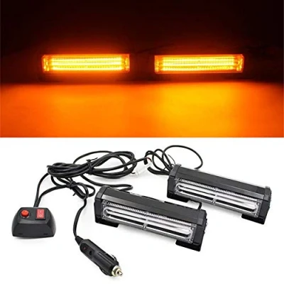 Image de Triclicks 12V COB LED Feux de Pénétration Lumière Stroboscopique Voiture Fixation à vis 9 Modes Auto Flash Lampe Clignotant Avertissement Urgence Secours Travaux Véhicule Camions SUV