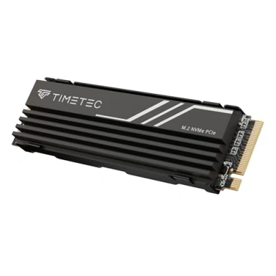 Image de Timetec 2 to PCIe 4.0 Dissipateur Thermique Gaming SSD NVMe Phison E27T Gen4x4 M.2 2280 3D NAND TLC SLC Cache Vitesse de Lecture/écriture jusqu&#039;à 7 400/6 400 Mo/s Interne pour PS5, PC Bureau