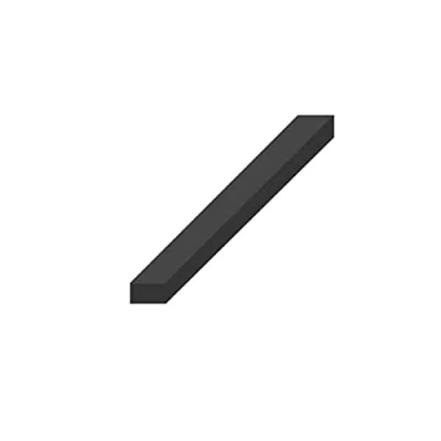Image de Bande caoutchouc spongieux epdm croûté 4 faces noir 30x15mm longueur 1m
