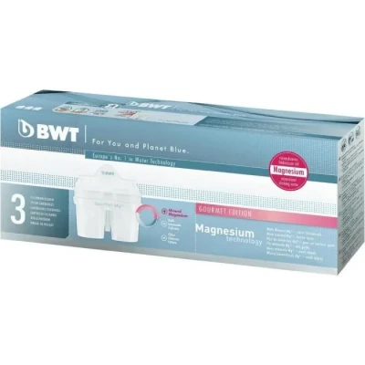 Image de Filtres à eau BWT Gourmet edition 3 pièces Enrichissement en magnésium Couleur blanche