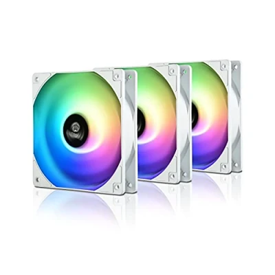 Image de Enermax HF120 ARGB White Lot de 3 ventilateurs RGB adressables (UCHF12PARGB W BP3)