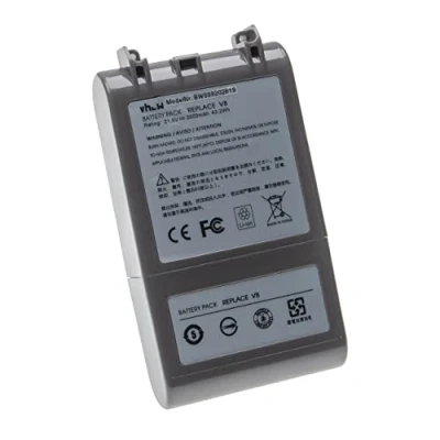 Image de vhbw Batterie Compatible avec Dyson V8 Absolute, Animal, SV10, V8, Absolute Cord Free aspirateur Gris (2000mAh, 21,6V, Li ION)