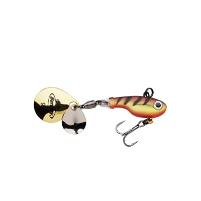 Image de Berkley Pulse Spintail Leurre Hybride Jig Spinner, Équipé d&#039;Hameçon Fusion, se lance loin et est Redoutable pour la Pêche des Carnassiers en Eau Douce, Perche jaune
