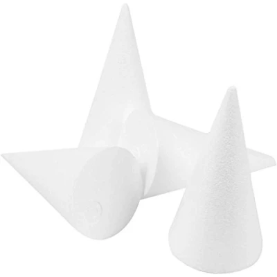 Image de Creativ Cônes en polystyrène 15 cm 25 pièces