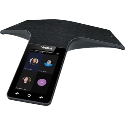 Image de Yealink CP965 IP Power Over Ethernet, téléphone de conférence HD Tactile avec écran Multi Touch 5&quot;, Android 11.0, Audio Optimal et Technologie Duplex intégral (Microsoft Teams Edition) Noir